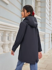 Lipsy Blue Shower Resistant Lightweight Rubberised Rain Coat (3yrs-16yrs) - Image 4 of 4