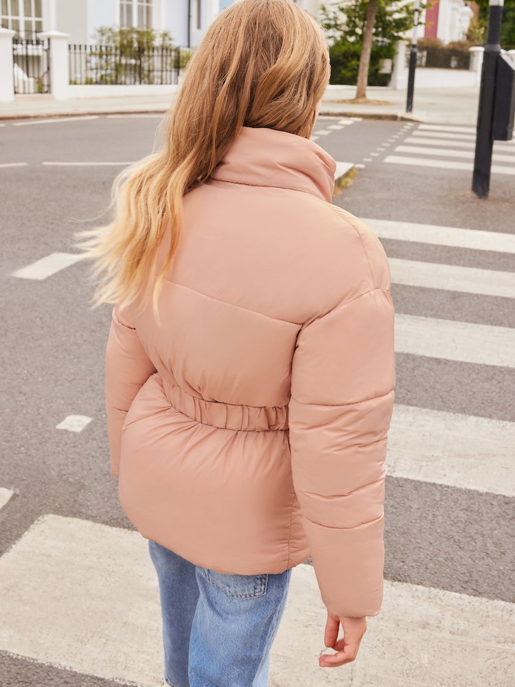Lipsy Pink Short Padded Coat (5-16yrs) - Image 2 of 4