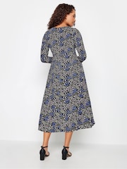 Schwarz/Grau - M&Co Petite-Kleid mit V-Ausschnitt - Bild 3 von 4