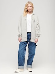 siva - prevelik kapucar Superdry Athletic Essential - Slika 2 iz 6