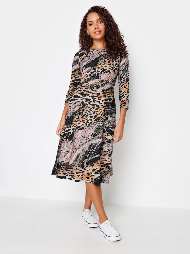 M&Co Brown Midaxi Dress - Image 1 of 4