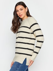 Long Tall Sally Natural Striped Jumper - Image 4 of 4