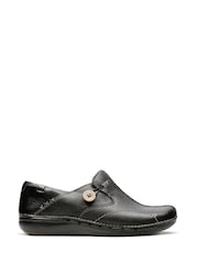 Clarks Black Un Loop Shoes - Image 1 of 7