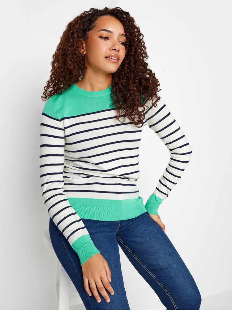 M&Co Green Striped Jumper - Image 2 of 6