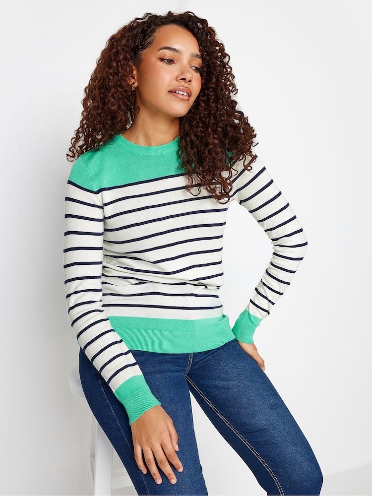 M&Co Green Striped Jumper - Image 2 of 6 M&Co Green Striped Jumper - Image 2 of 6