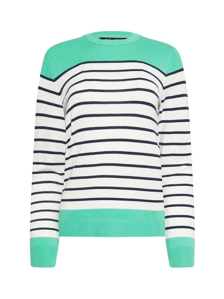 M&Co Green Striped Jumper - Image 6 of 6