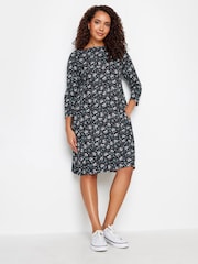 M&Co Black/White Pocket Swing Dress - Image 1 of 4