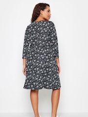 M&Co Black/White Pocket Swing Dress - Image 3 of 4