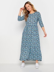 M&Co Blue Petite Pocket Maxi Dress - Image 1 of 5
