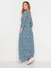 M&Co Blue Petite Pocket Maxi Dress - Image 3 of 5