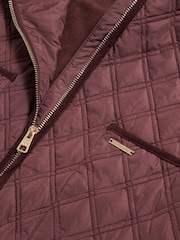 U.S. Polo Assn. Purple Corduroy-Trim Quilted Hacking Gilet - Image 3 of 3