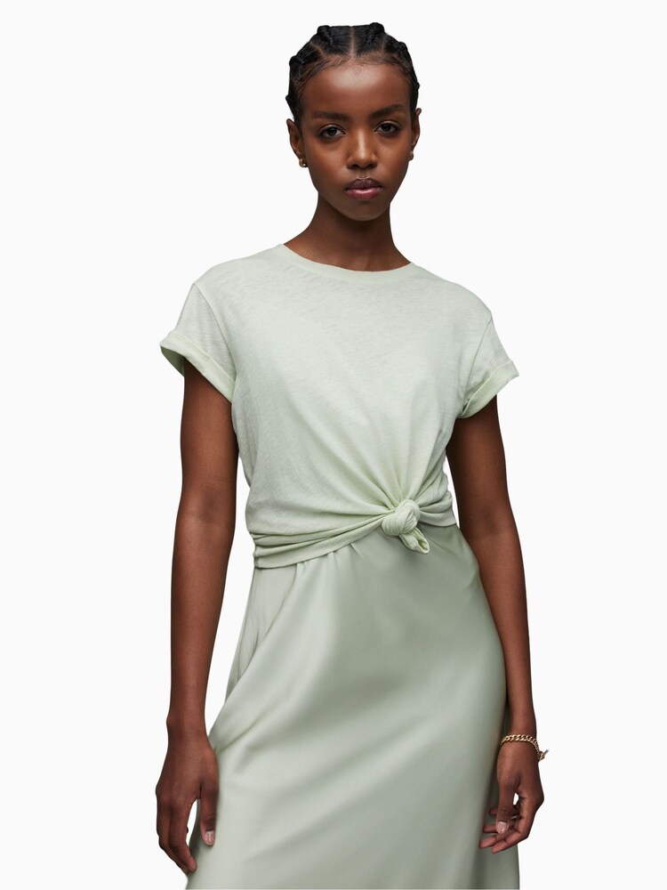 AllSaints Green Anna T-Shirt - Image 1 of 6