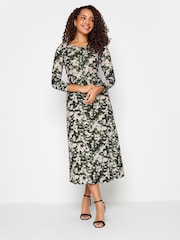 M&Co Green Twist Front Midaxi Dress - Image 1 of 5