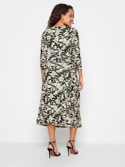 M&Co Green Twist Front Midaxi Dress - Image 3 of 5