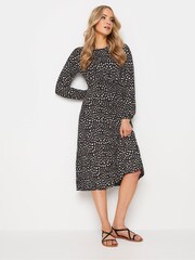 Gepunktet, Schwarz - Long Tall Sally Long Sleeve Tea Dress - Bild 12 von 12