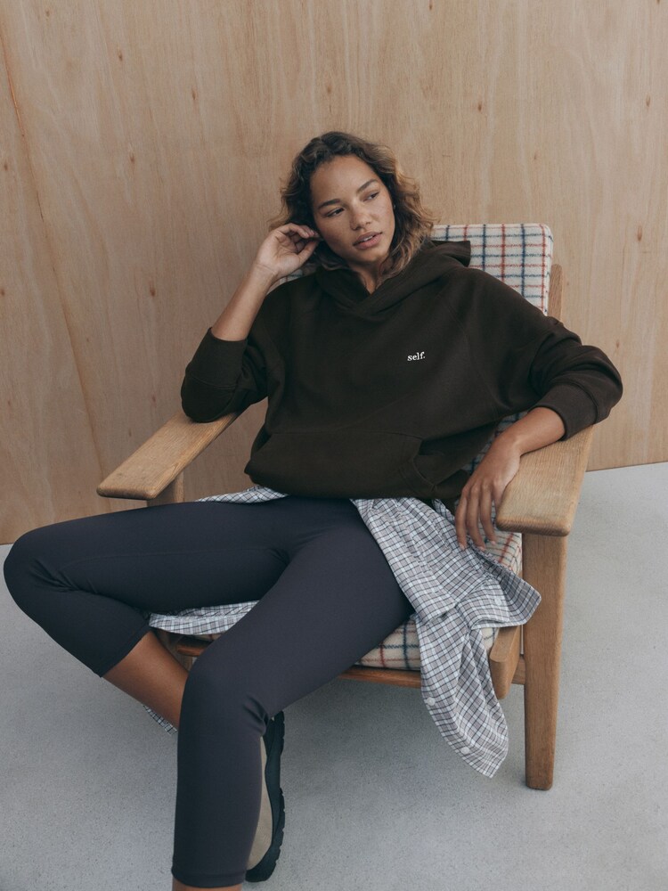 self. Chocolate Brown Hoodie - Image 2 of 4
