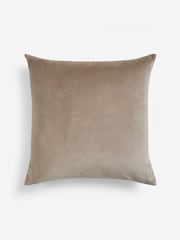 Gold Cut Velvet Palm Leaf 50 x 50cm Cushion - Image 3 of 5