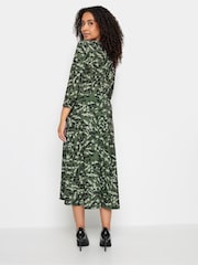 M&Co Green Petite Wrap Gathered Dress - Image 2 of 5