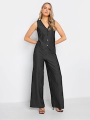 Long Tall Sally Black Pinstripe Waistcoat - Image 4 of 5