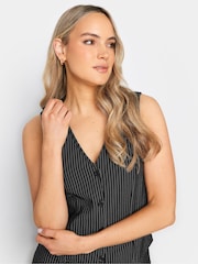 Long Tall Sally Black Pinstripe Waistcoat - Image 5 of 5