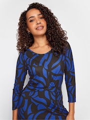M&Co Black Twist Front Midaxi Dress - Image 4 of 5