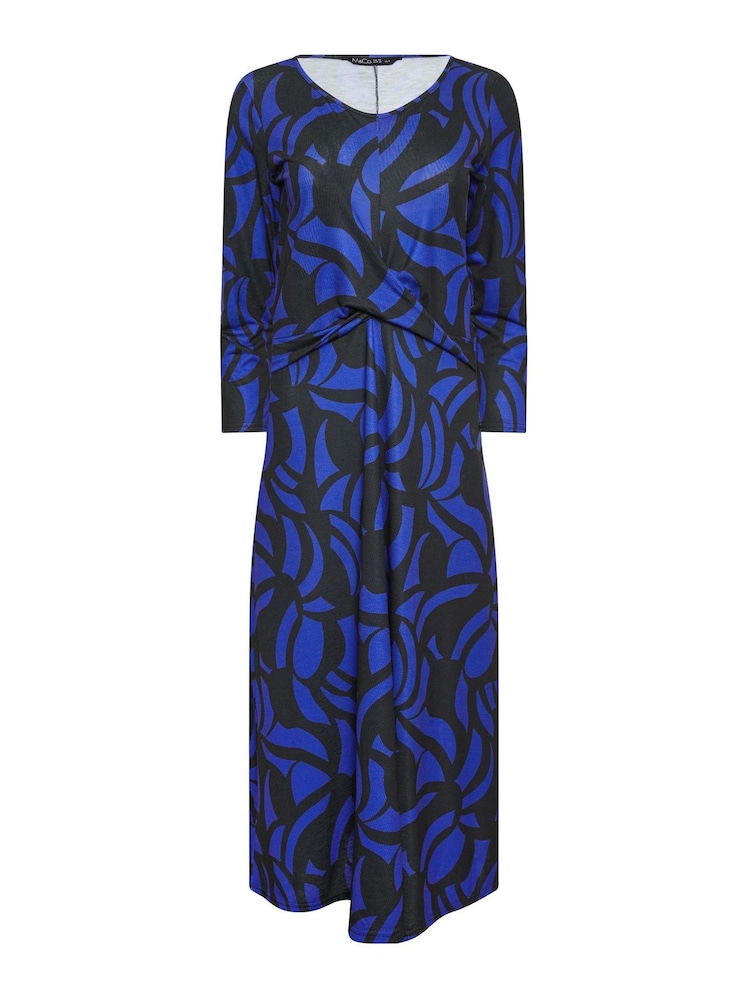 M&Co Black Twist Front Midaxi Dress - Image 5 of 5