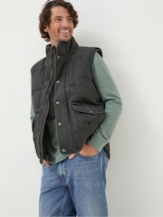 FatFace Grey Paignton Gilet - Image 1 of 7