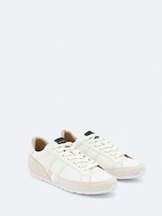 AllSaints White Liam Lace Up Trainers - Image 2 of 4