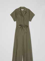 LK Bennett Modal-Tencel Blend Wide Leg Jumpsuit - Image 4 of 4