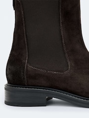 AllSaints Brown Beryl Suede Boots - Image 4 of 4