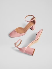 LK Bennett Pink Patent Leather D'orsay Courts - Image 3 of 4