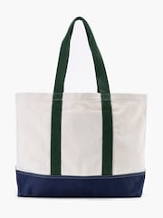 Levi's® Ecru Two Horse Printed 100% Cotton Tote Bag - Image 3 of 5