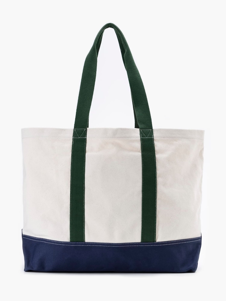 Levi's® Ecru Two Horse Printed 100% Cotton Tote Bag - Image 3 of 5