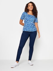 M&Co Blue Square Neck Top - Image 2 of 5