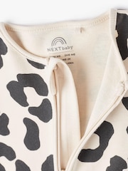 Monochrome Baby Footless Zip Sleepsuits 3 Pack (0mths-2yrs) - Image 5 of 10