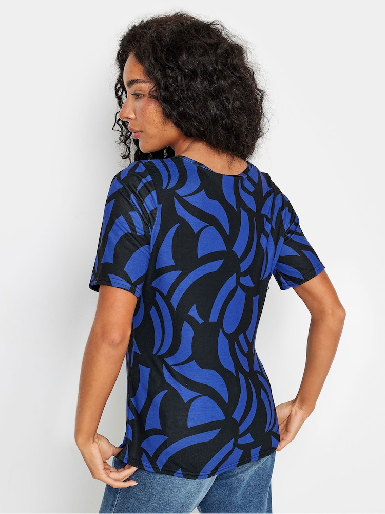 M&Co Black Petite Square Neck Top - Image 2 of 5