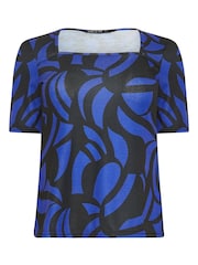 M&Co Black Petite Square Neck Top - Image 5 of 5