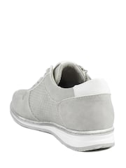 Pavers Grey Wide Fit Casual Zip & Lace Trainers - Image 2 of 5