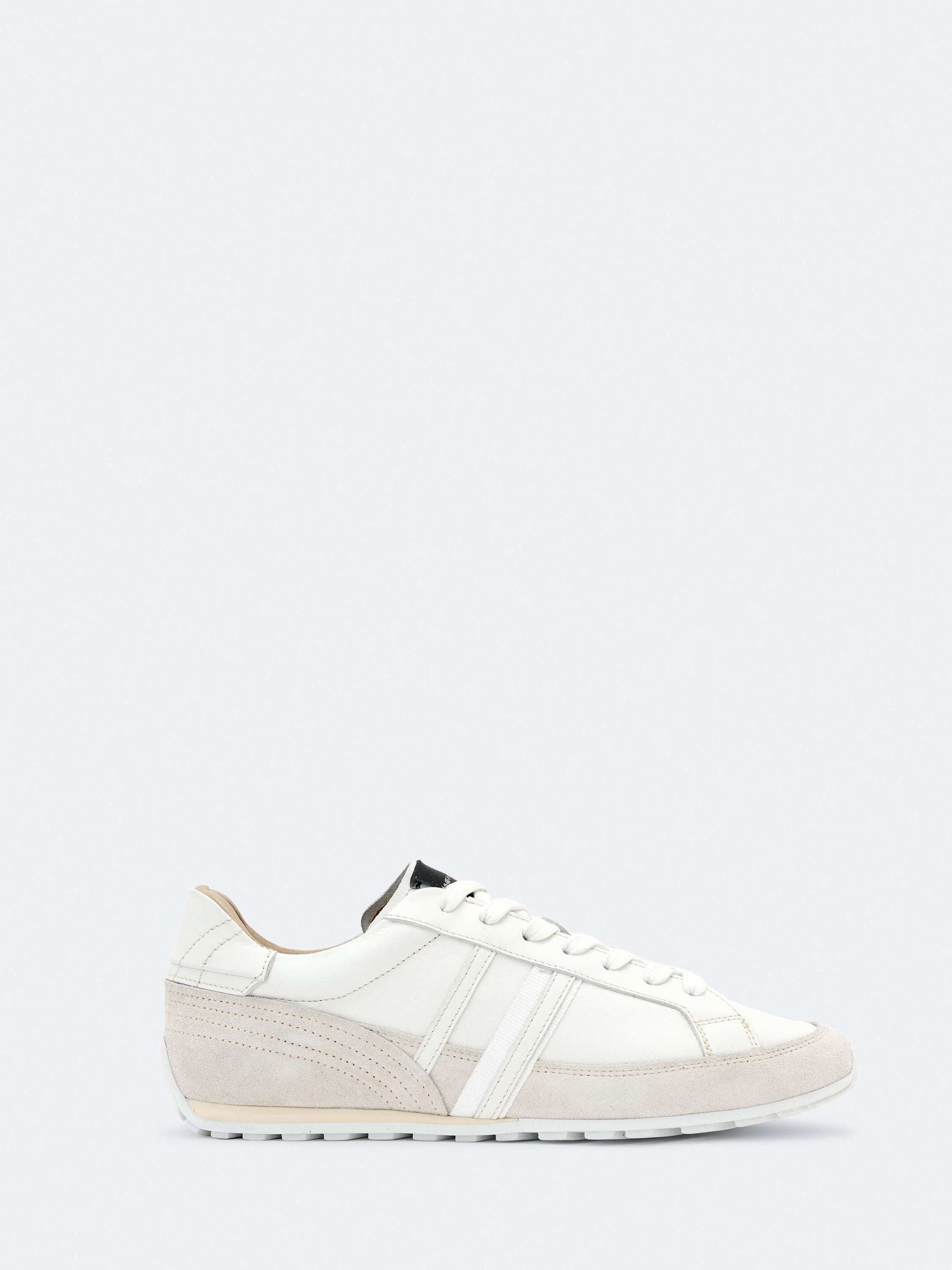 All Saints Men's White Allsaints Liam Lace Up Trainers - Image 1