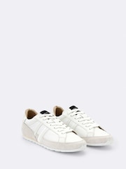 AllSaints White Liam Lace Up Trainers - Image 2 of 4