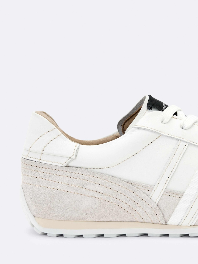 AllSaints White Liam Lace Up Trainers - Image 4 of 4 AllSaints White Liam Lace Up Trainers - Image 4 of 4