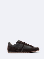 AllSaints Brown Liam Lace Up Trainers - Image 1 of 4