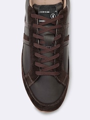 AllSaints Brown Liam Lace Up Trainers - Image 2 of 4