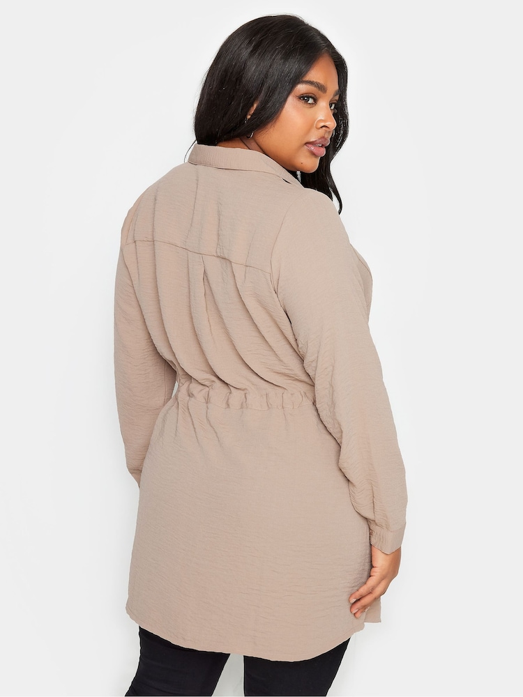 Yours Curve Brown Utility Tunic - Image 2 of 4