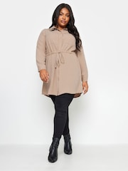 Yours Curve Brown Utility Tunic - Image 3 of 4