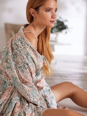 Green Morris & Co. Floral Robe - Image 5 of 10