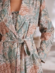 Green Morris & Co. Floral Robe - Image 7 of 10