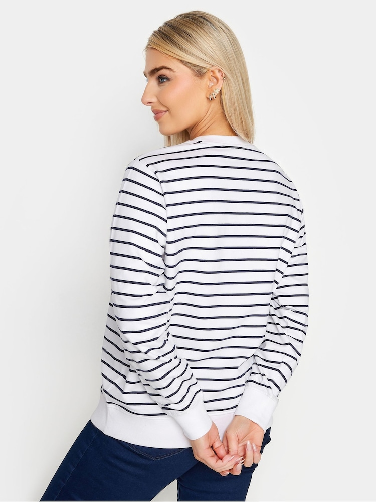 M&Co White White Striped Long Sleeve New York Sweatshirt - Image 3 of 5
