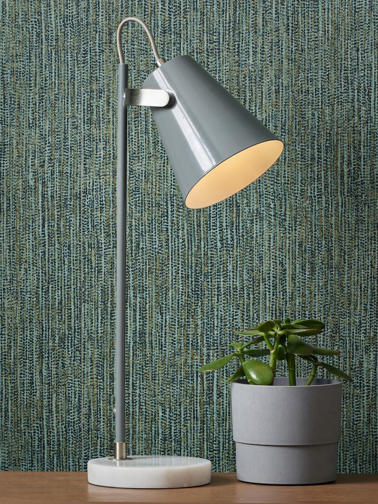 Pacific Grey Theia Task Table Lamp - Image 1 of 4