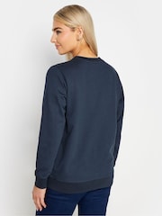 M&Co Blue Striped Long Sleeve Love Sweatshirt - Image 2 of 5